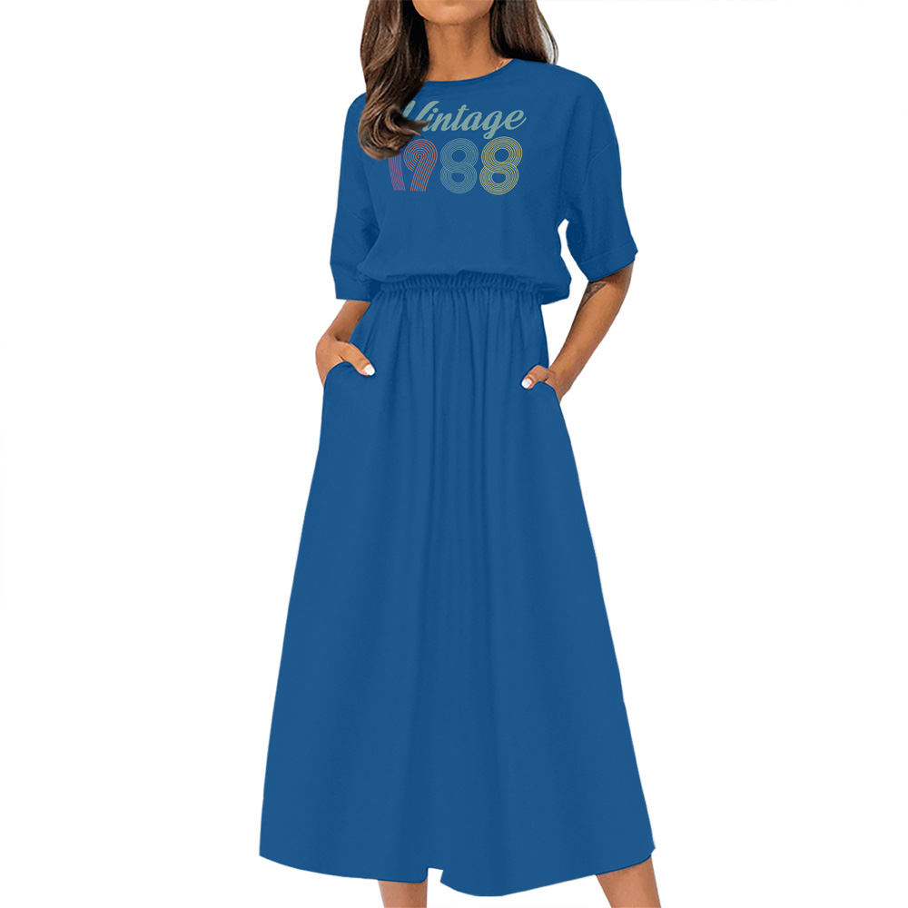 Vintage Edition 1988 Birthday Elastic Waist Dress - variant image 1