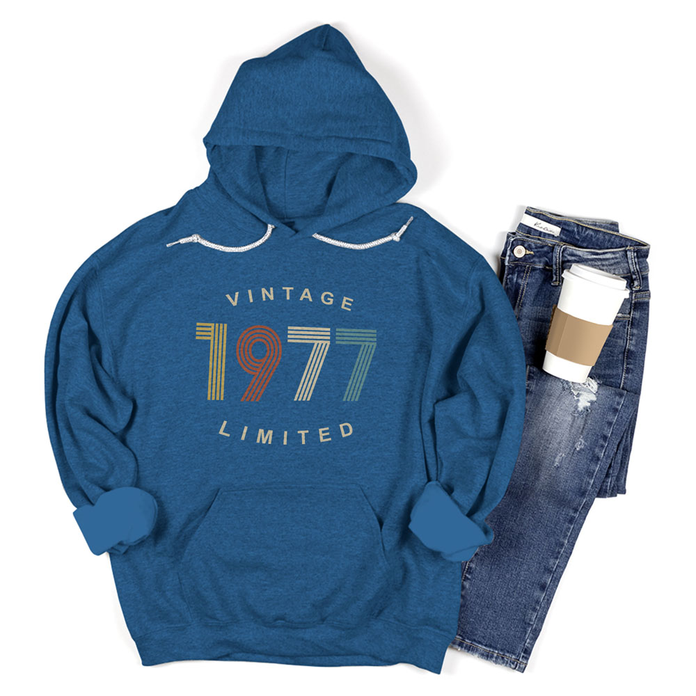 Limited Vintage 1977 Birthday Hoodie - variant image 1
