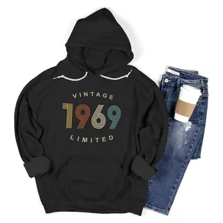 Limited Vintage 1969 Birthday Hoodie – Black