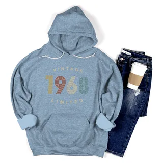 Limited Vintage 1968 Birthday Hoodie – Light Blue