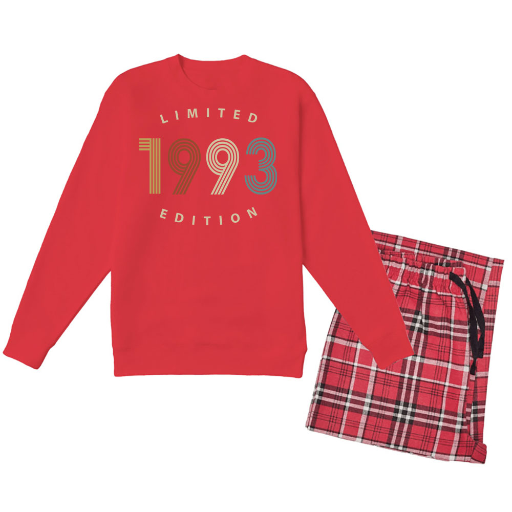 Limited 1993 Birthday Women's Crewneck Sweatshirt and Flannel Pants Set - variant image 1