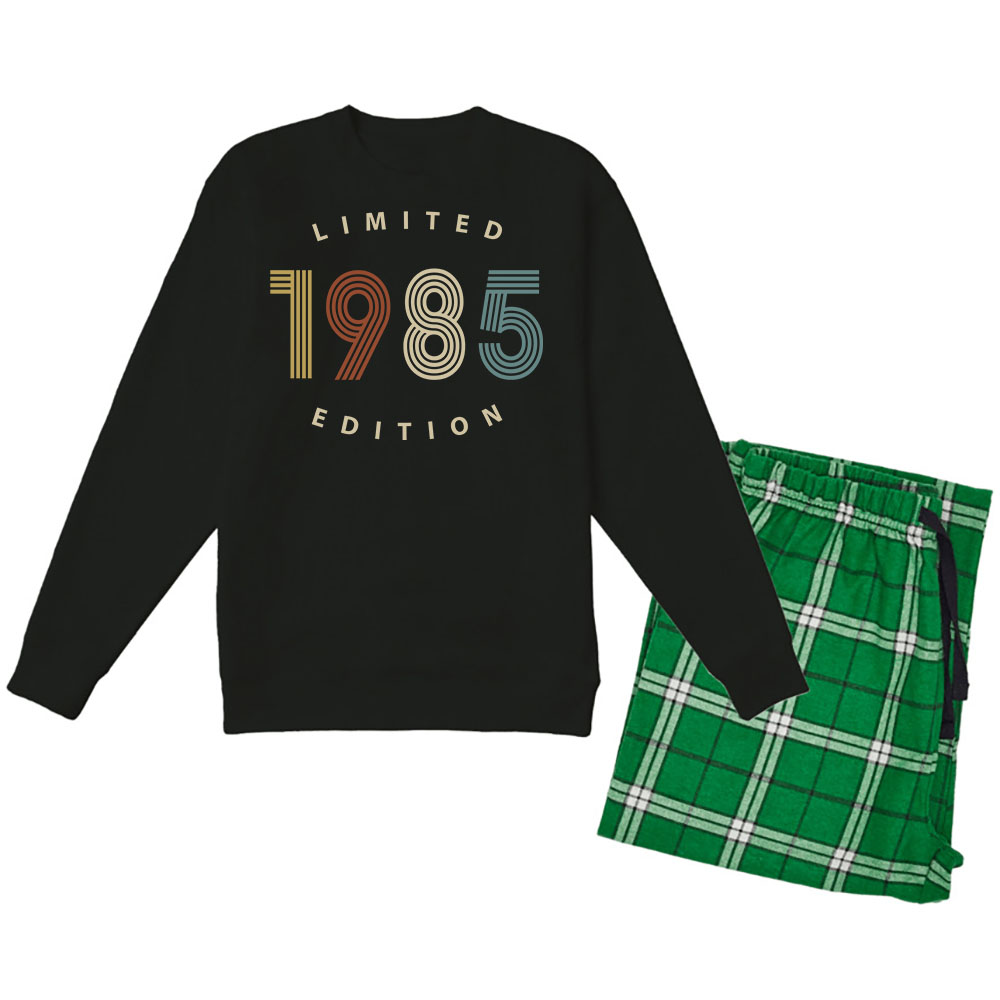 Limited 1985 Birthday Women's Crewneck Sweatshirt and Flannel Pants Set - variant image 1