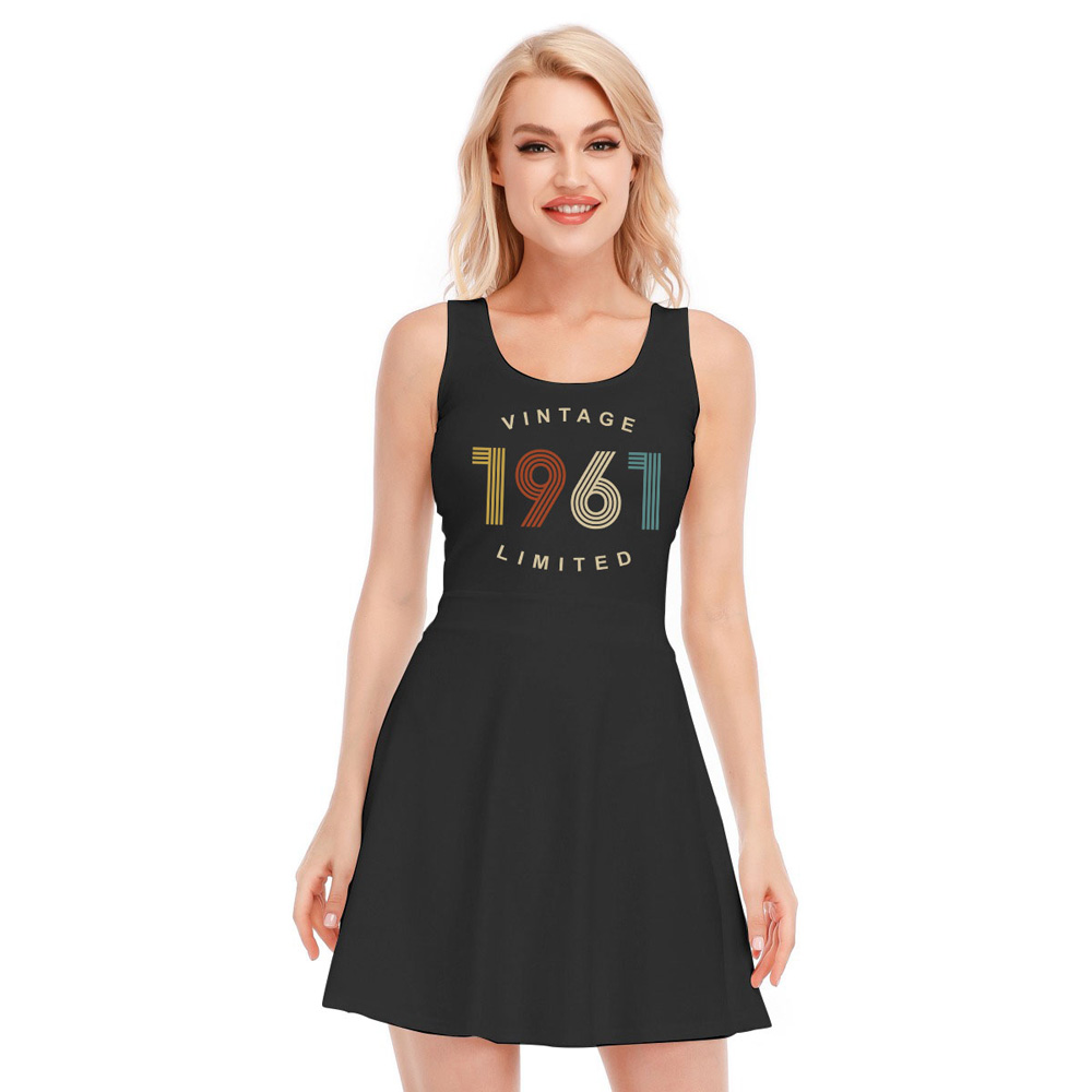 Limited Vintage 1961 Birthday Women's Waistless Dress - variant image 1