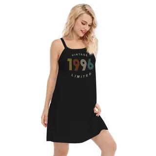 Limited Vintage 1996 Birthday Cami Dress – Black