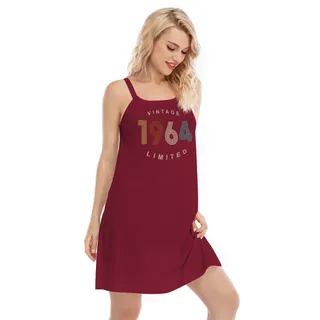 Limited Vintage 1964 Birthday Cami Dress – Cardinal Red