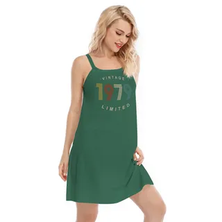 Limited Vintage 1979 Birthday Cami Dress – Kelly Green