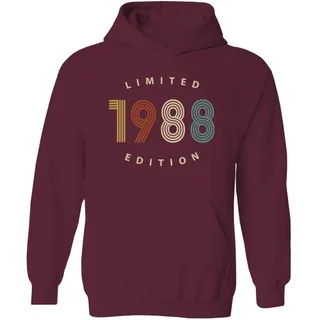 Limited 1988 Birthday Hoodie – Maroon