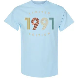 Limited 1991 Birthday T-Shirt – Light Blue
