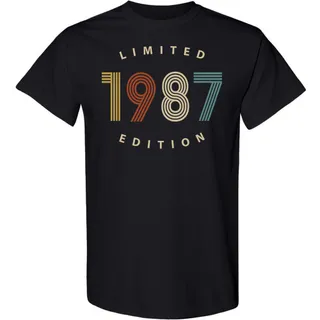 Limited 1987 Birthday T-Shirt – Black