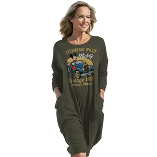 Steamboat Willie 1966 Loose Pocket On Dress – Green