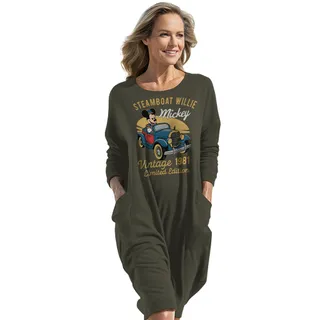 Steamboat Willie 1981 Loose Pocket On Dress – Green