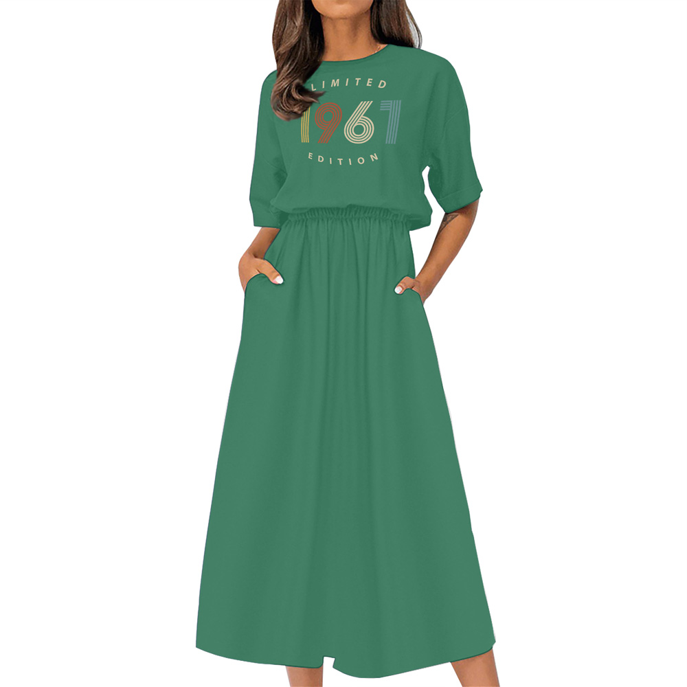Limited Edition 1961 Birthday Elastic Waist Dress - variant image 1