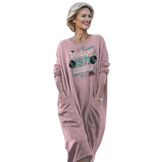 Vintage Perfection Cat 1971 Birthday Pocket Dress – Pink