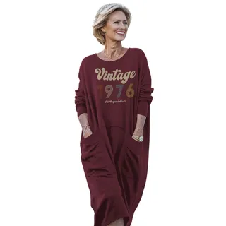 Vintage Original Parts 1976 Birthday Pocket Dress – Red