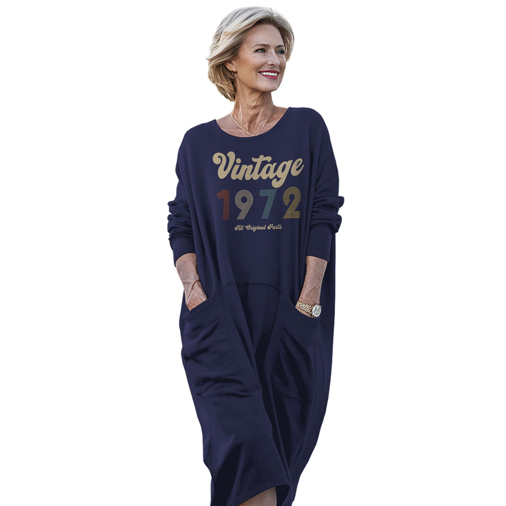 Vintage Original Parts 1972 Birthday Pocket Dress - variant image 1