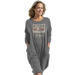 Best Of 1980 Birthday Pocket Dress – Grey