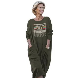 Best Of 1977 Birthday Pocket Dress – Green