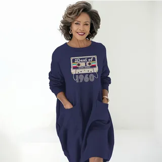 Best Of  1960 Birthday Pocket Dress – Blue