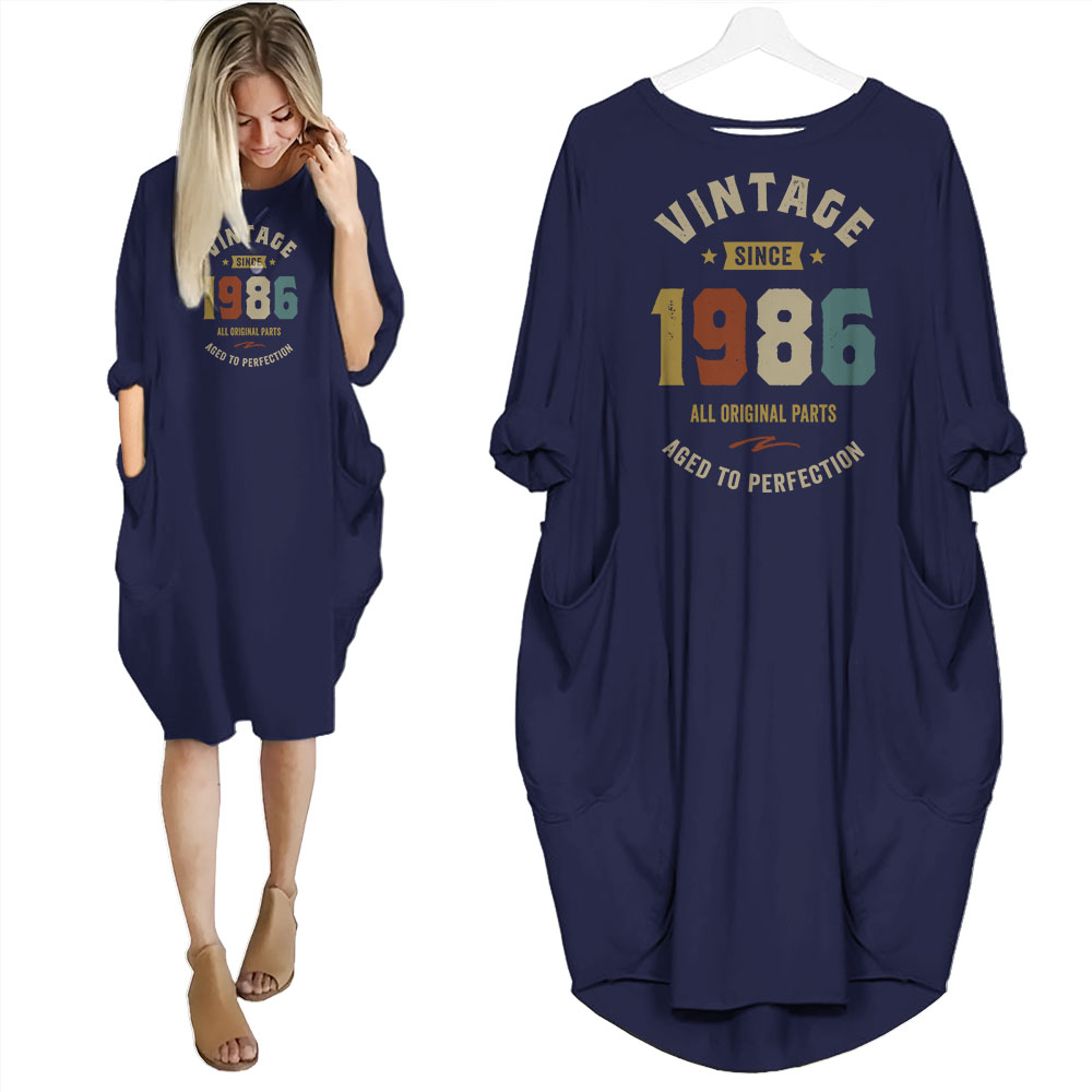 Vintage Perfection 1986 Birthday Pocket Dress - variant image 1