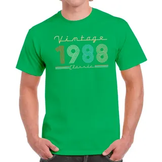 Vintage & Classic 1988 Birthday T-Shirt For Men Women – Irish Green