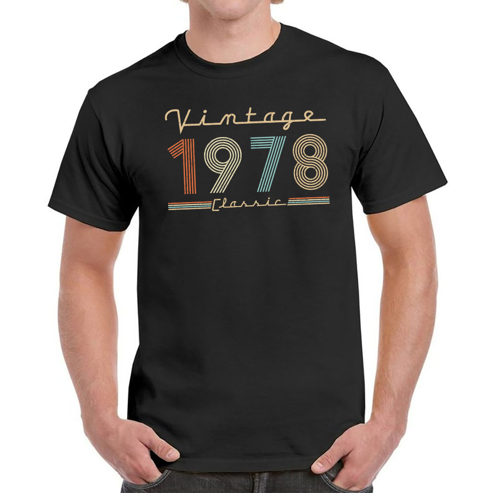 Vintage & Classic 1978 Birthday T-Shirt For Men Women - variant image 1