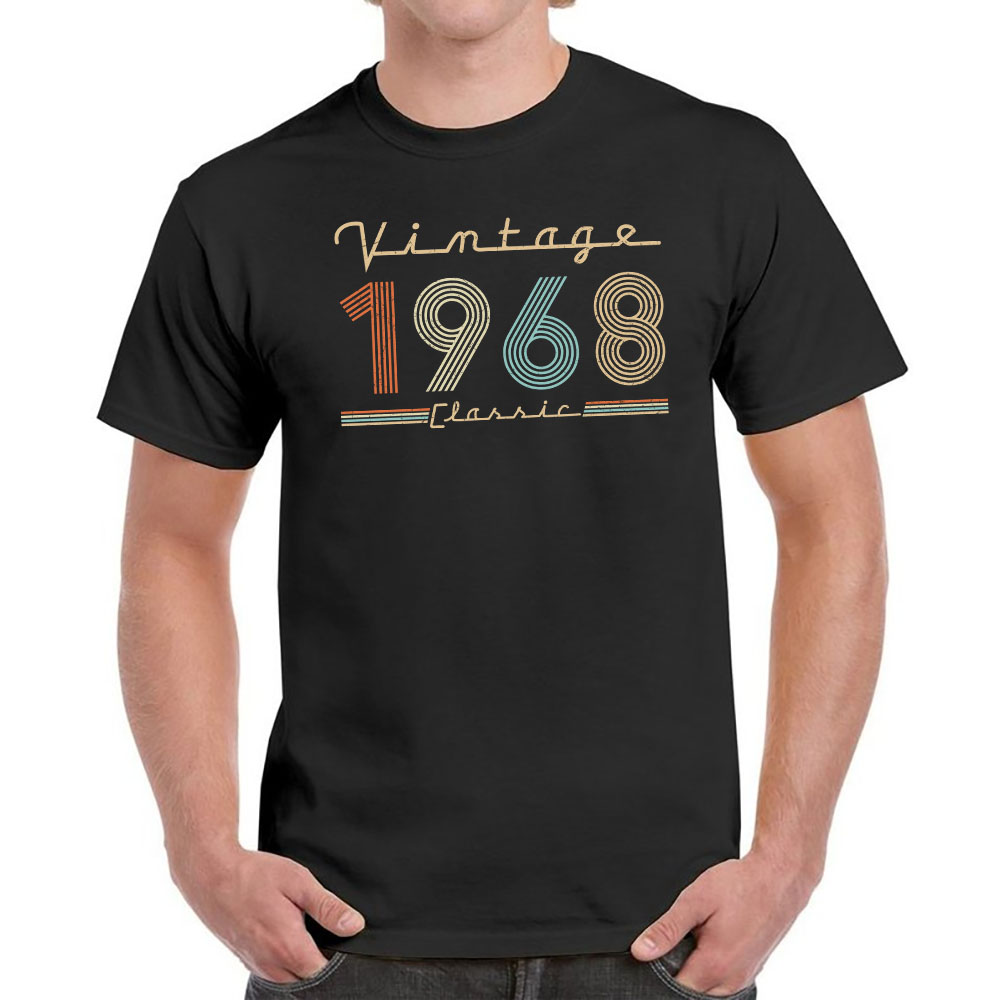 Vintage & Classic 1968 Birthday T-Shirt For Men Women - variant image 1