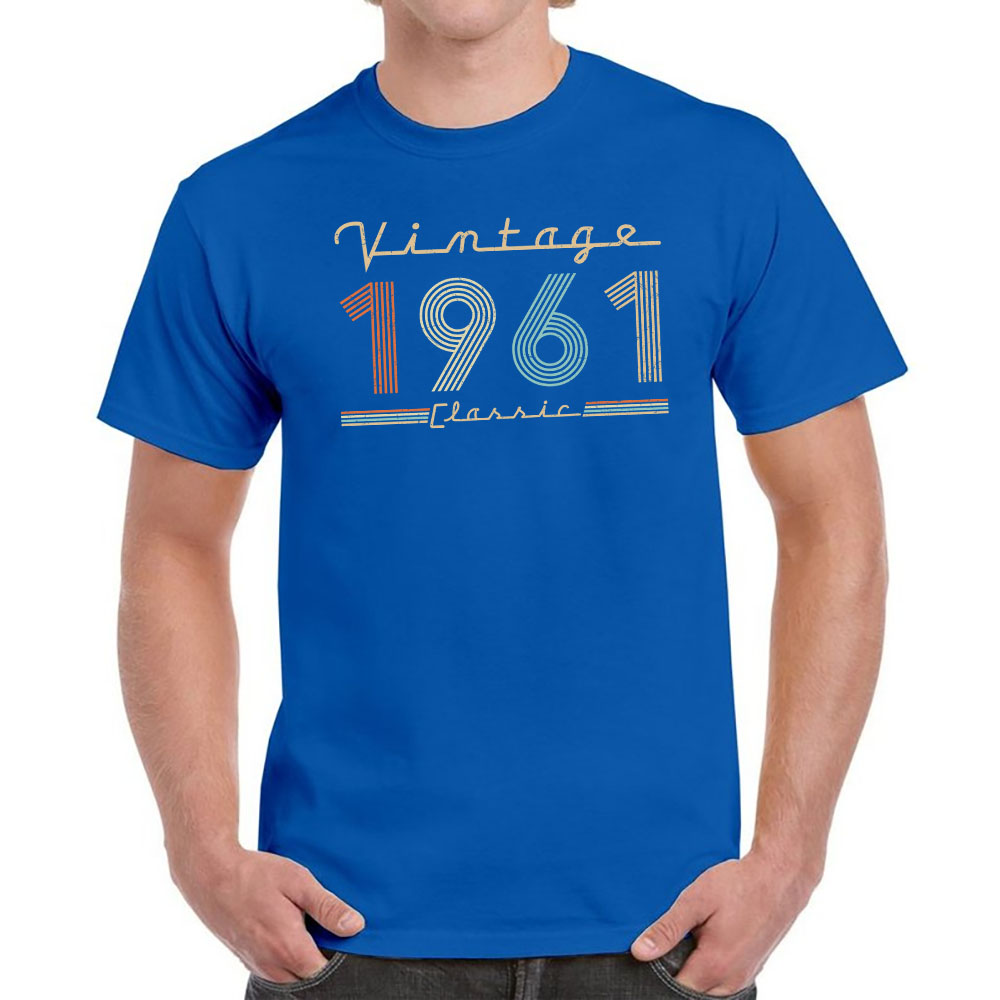 Vintage & Classic 1961 Birthday T-Shirt For Men Women - variant image 1