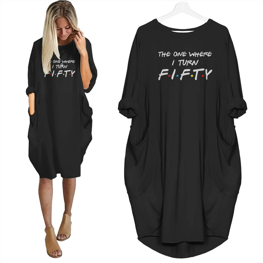I Turn 50 Birthday Pocket Dress - variant image 1