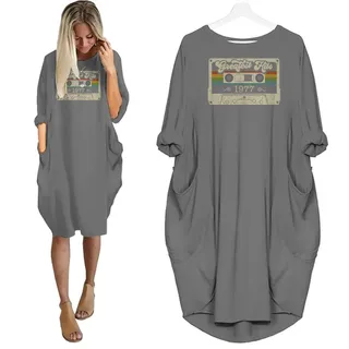 Greatest Hits 1977 Birthday Nightgown – Grey