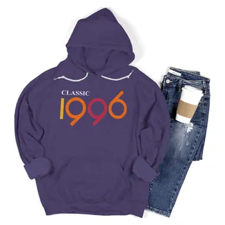 Classic 1996 Birthday Hoodie – Purple