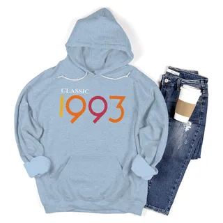 Classic 1993 Birthday Hoodie – Light Blue