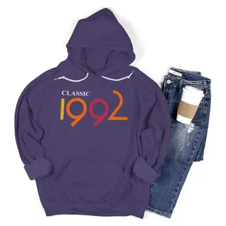 Classic 1992 Birthday Hoodie – Purple