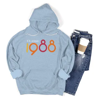 Classic 1988 Birthday Hoodie – Light Blue