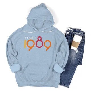 Classic 1989 Birthday Hoodie – Light Blue