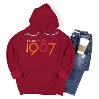 Classic 1987 Birthday Hoodie – Cardinal Red