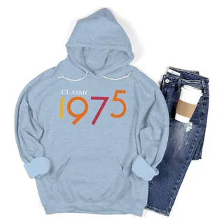 Classic 1975 Birthday Hoodie – Light Blue