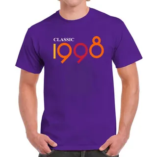 Classic 1998 Birthday T-Shirt For Men Women – Purple