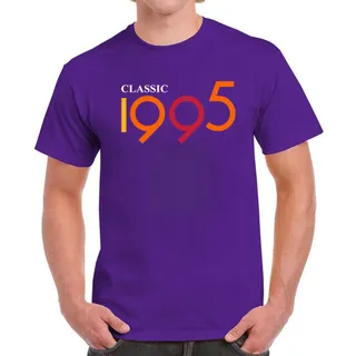 Classic 1995 Birthday T-Shirt For Men Women – Purple