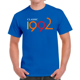 Classic 1992 Birthday T-Shirt For Men Women – Royal