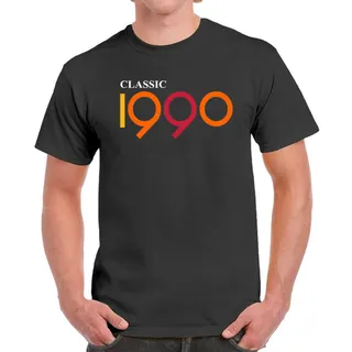Classic 1990 Birthday T-Shirt For Men Women – Dark Heather