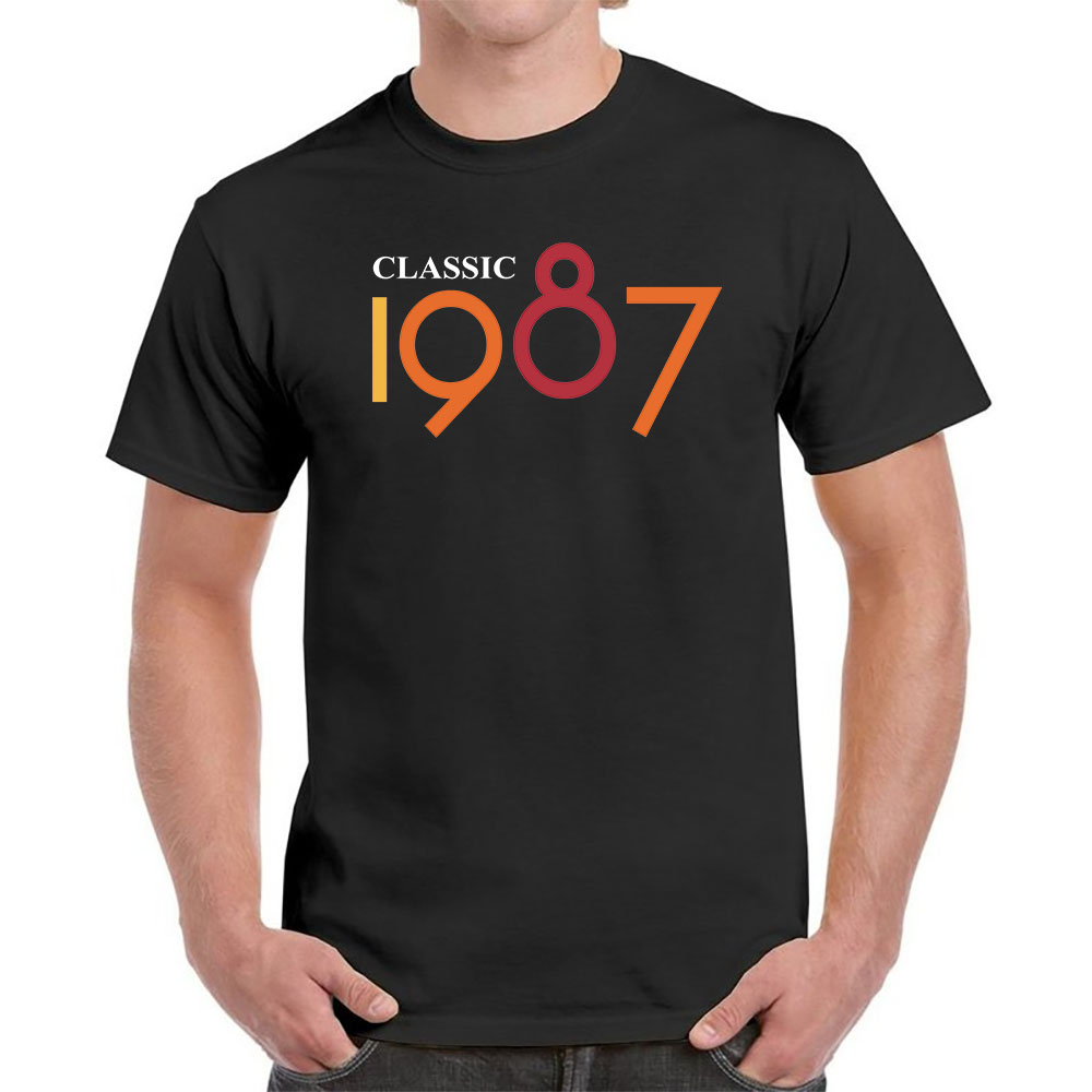 Classic 1987 Birthday T-Shirt For Men Women - variant image 1