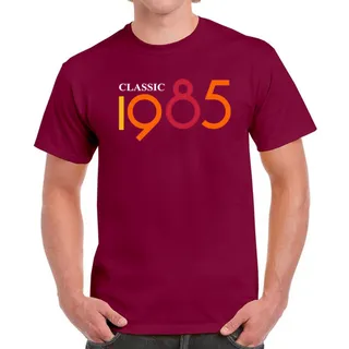 Classic 1985 Birthday T-Shirt For Men Women – Maroon