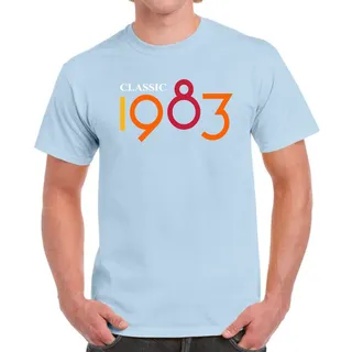 Classic 1983 Birthday T-Shirt For Men Women – Light Blue
