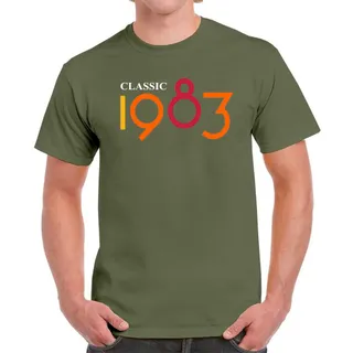 Classic 1983 Birthday T-Shirt For Men Women – Military Green