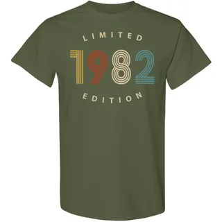 Limited 1982 Birthday T-Shirt – Military Green