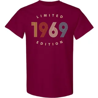 Limited 1969 Birthday T-Shirt – Maroon