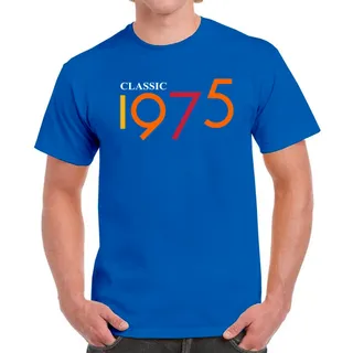Classic 1975 Birthday T-Shirt For Men Women – Royal
