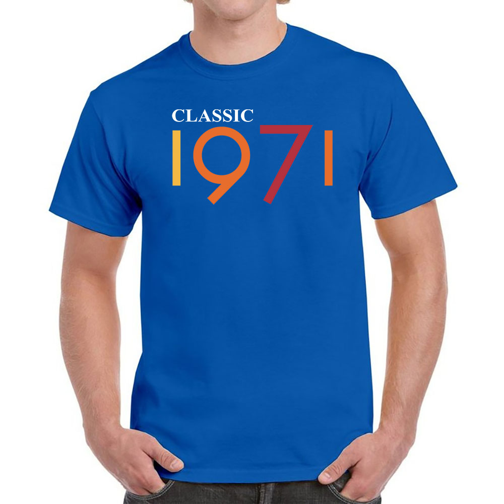 Classic 1971 Birthday T-Shirt For Men Women - variant image 1