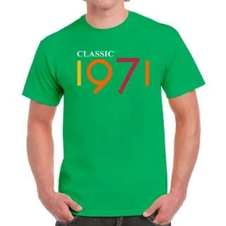 Classic 1971 Birthday T-Shirt For Men Women – Irish Green