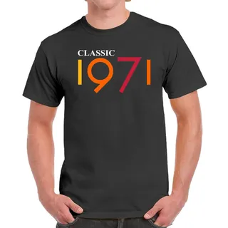 Classic 1971 Birthday T-Shirt For Men Women – Dark Heather